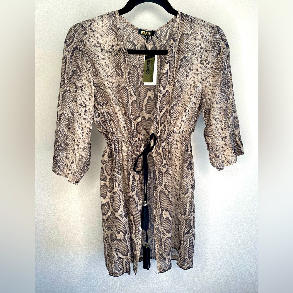 dolcessa swimwear serpentine cover up size medium